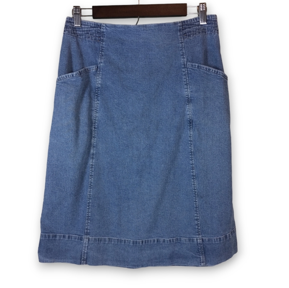 Christopher & Banks Denim Pencil with 2 Pockets Skirt Women's Size 10